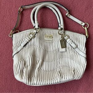Coach Madison Gathered Leather Sophia Satchel
